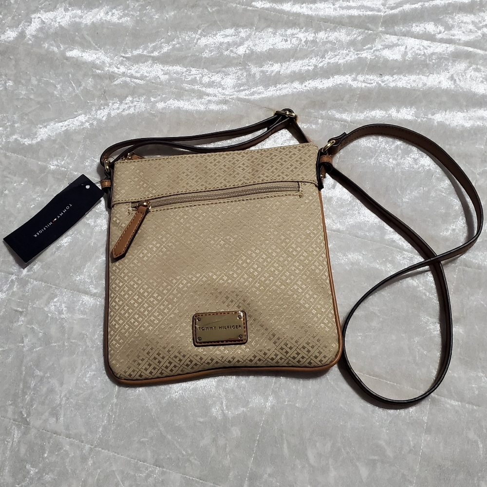 Tommy Hilfiger Cream/Tan Crossbody Bag